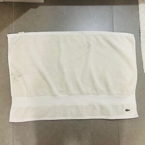 Cream Lacoste Terry Bathmat